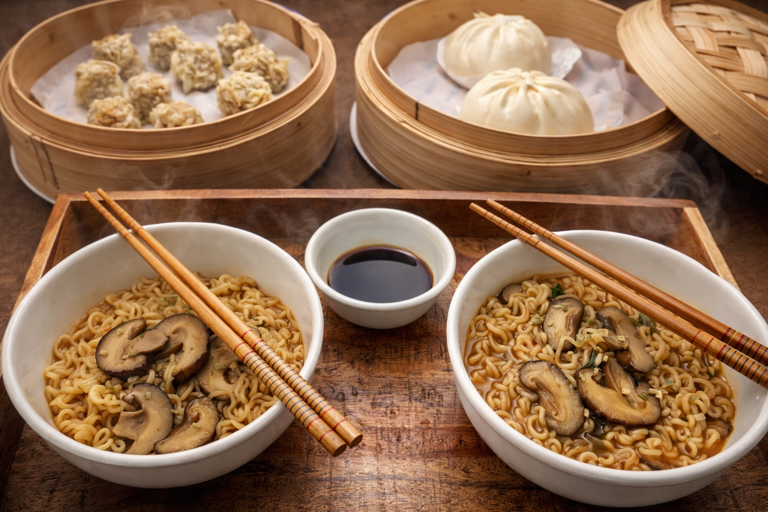 Cozy Ramen Lunch on a Cold Day                          (Inspired by Mampuku)