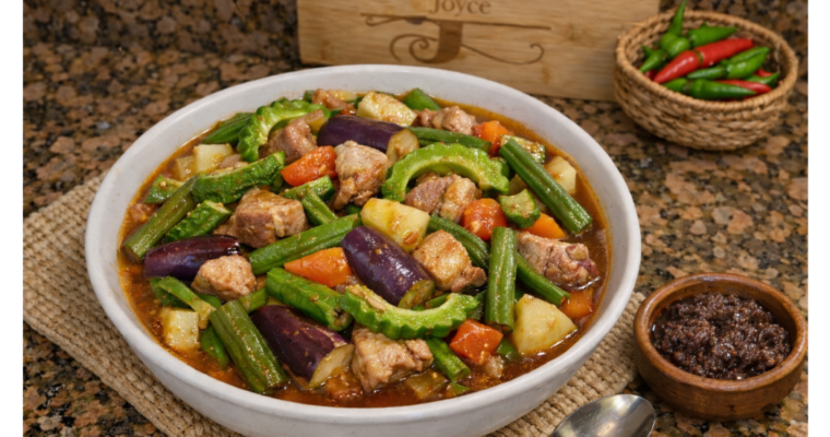 Pinakbet Recipe with Japanese Sweet Potatoes (Filipino Vegetable Stew)