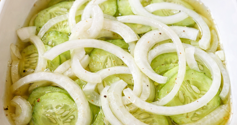 Quick Pickled Cucumber with Onions Recipe