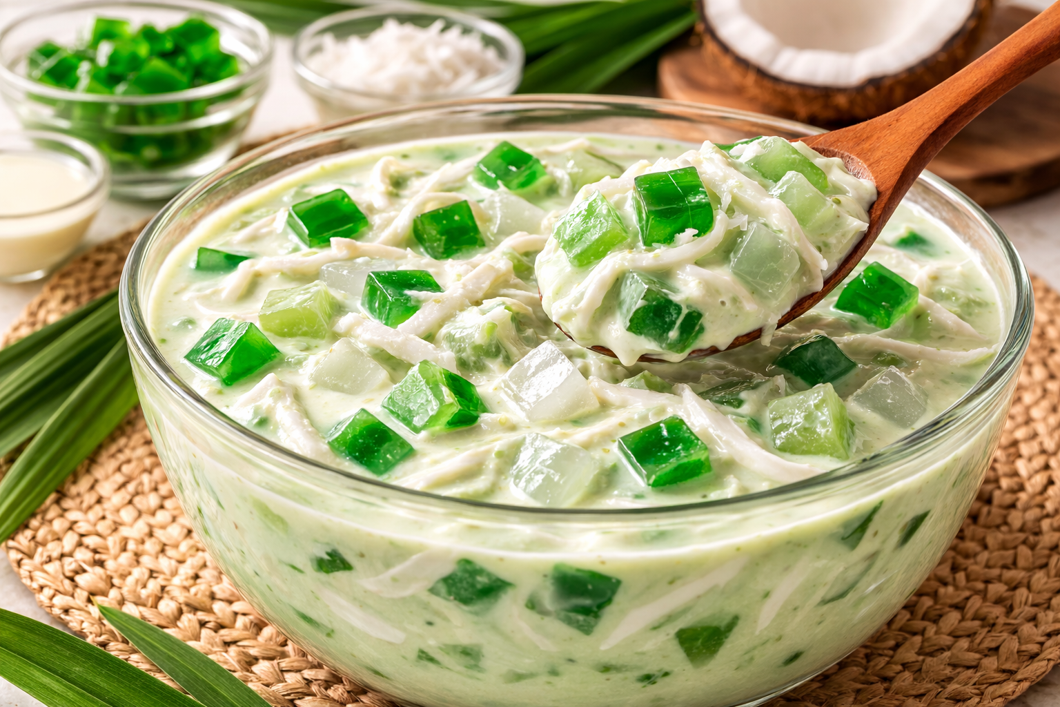 Easy Buko Pandan Recipe – Classic Filipino Coconut Dessert
