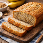 Freshly Baked Sliced Banana Bread
