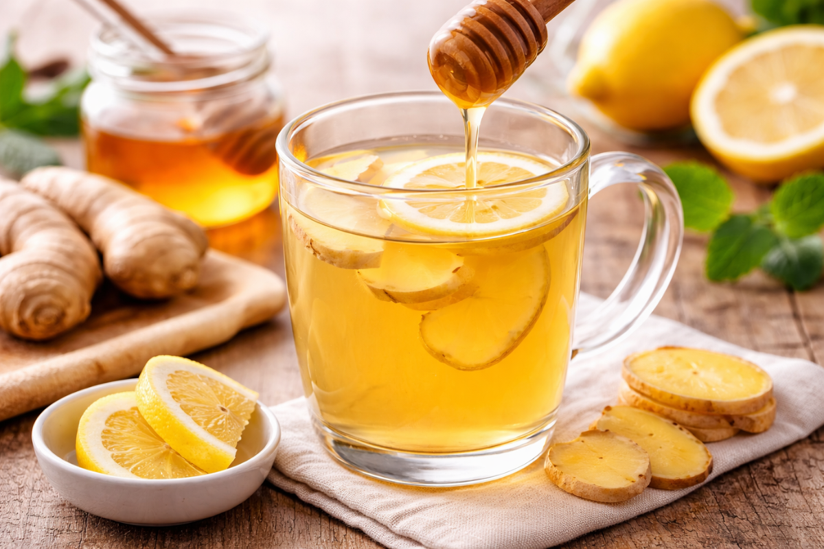 Honey Lemon Ginger Tea (Simple Homemade Recipe)