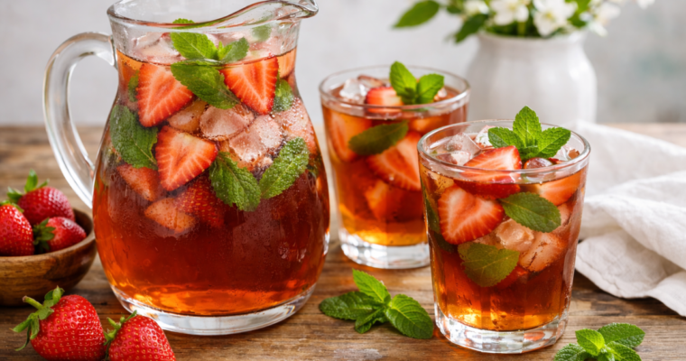 Strawberry Mint Iced Tea – A Refreshing Spring Tea