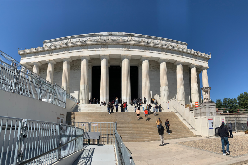 Steps to Lincoln Memorial