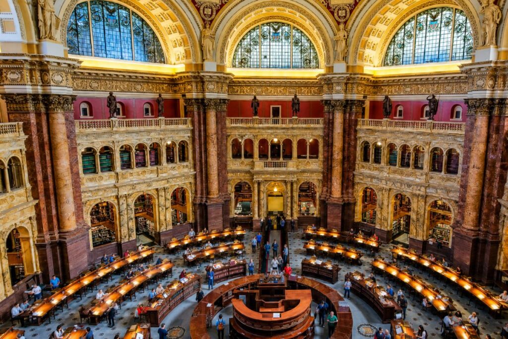 Washington DC July 2026 Library of Congress travel stop near the U.S. Capitol.